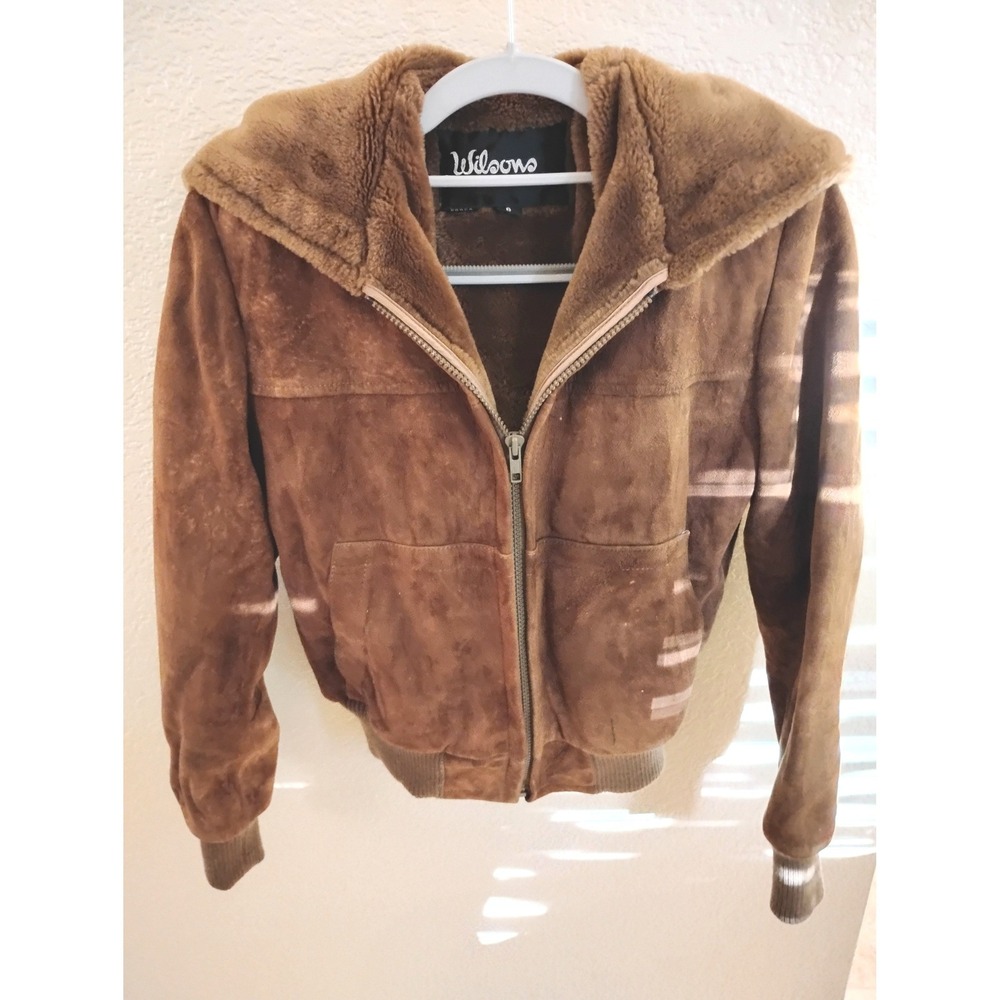 🤎VTG 90s Wilsons Suede Bomber Jacket Y2K Gorpcore Cottagecore indiesleeze cozy